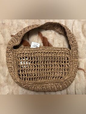 $98 NWT New Jcrew Rattan Straw Purse